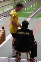 Armin Hoffmann mit Trainer Wolfgang Lutz